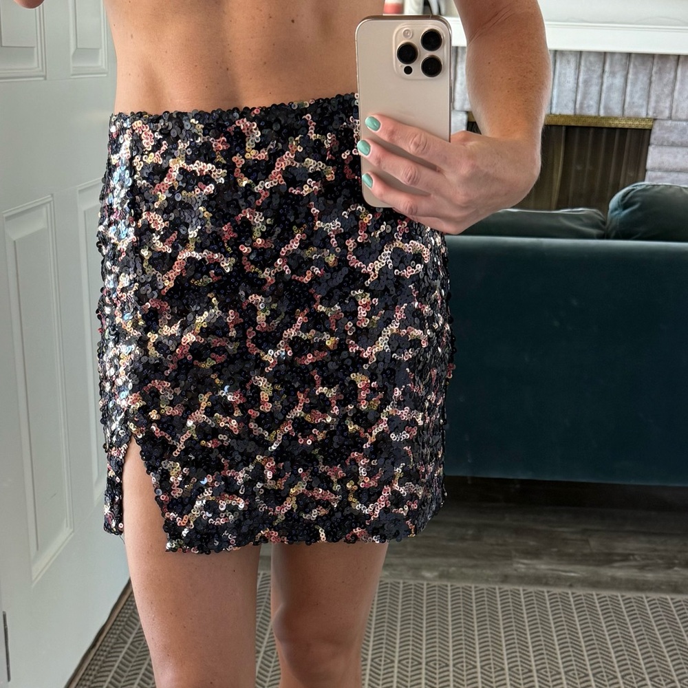 Urban Outfitters Sequin Mini Skirt